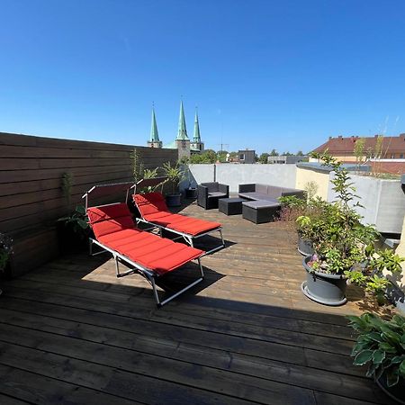 Zentrale Grosszuegige Dachterassen Whg Am Stadtpark In 15 Min Mit U-Bahn Zur Messe Norimberk Exteriér fotografie